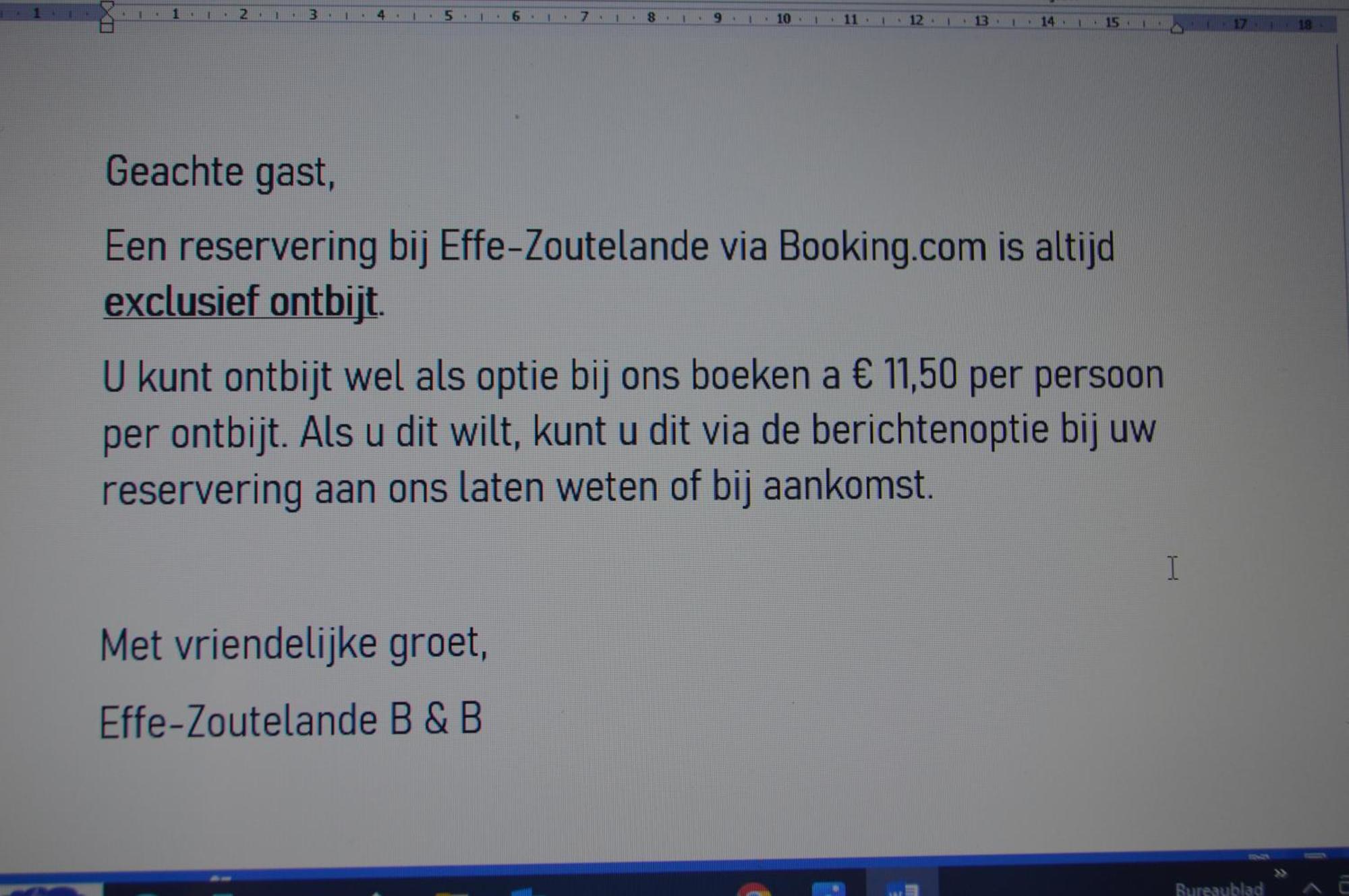Effe-Zoutelande B&B Экстерьер фото